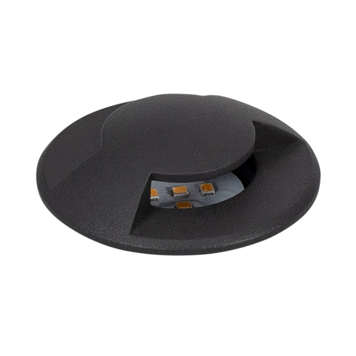 LEDKIA LIGHTING Segnapasso LED Incasso a Terra per Esterno 2L 24V DC Loto Nero 4000K Bianco Naturale