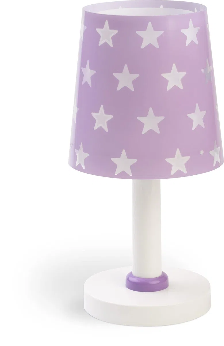 Dalber - Lampada da tavolo E-14, Stella porpora, Multicolore, 15 x 15 x 30