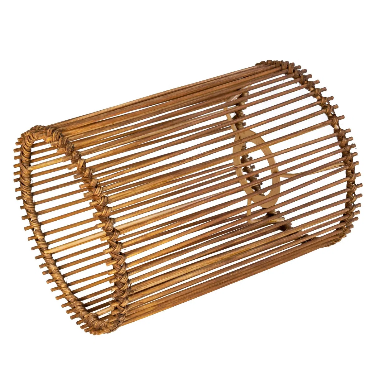 Paralume moderno stile bohémien, cilindrico per lampada da terra rimovibile, lampada a sospensione e lampada da parete, paralume da tavolo (marrone scuro, 2 pezzi: diametro 14 cm, altezza 20 cm)