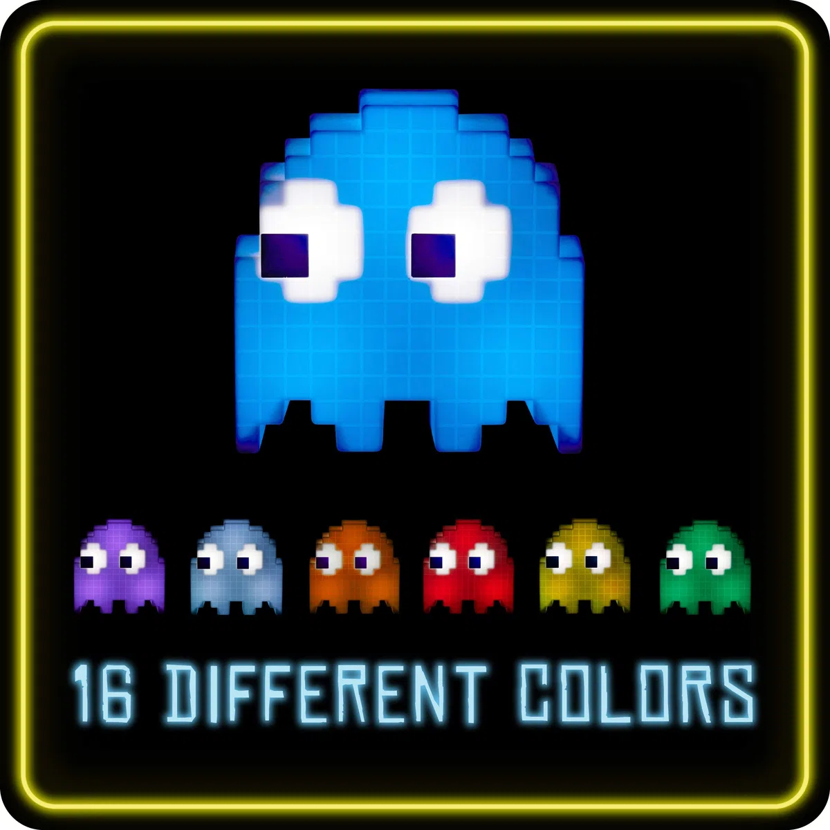 Luce Pac-Man Ghost Cambia Colore con la Musica, Alimentata via USB, Regalo Retro Gamer