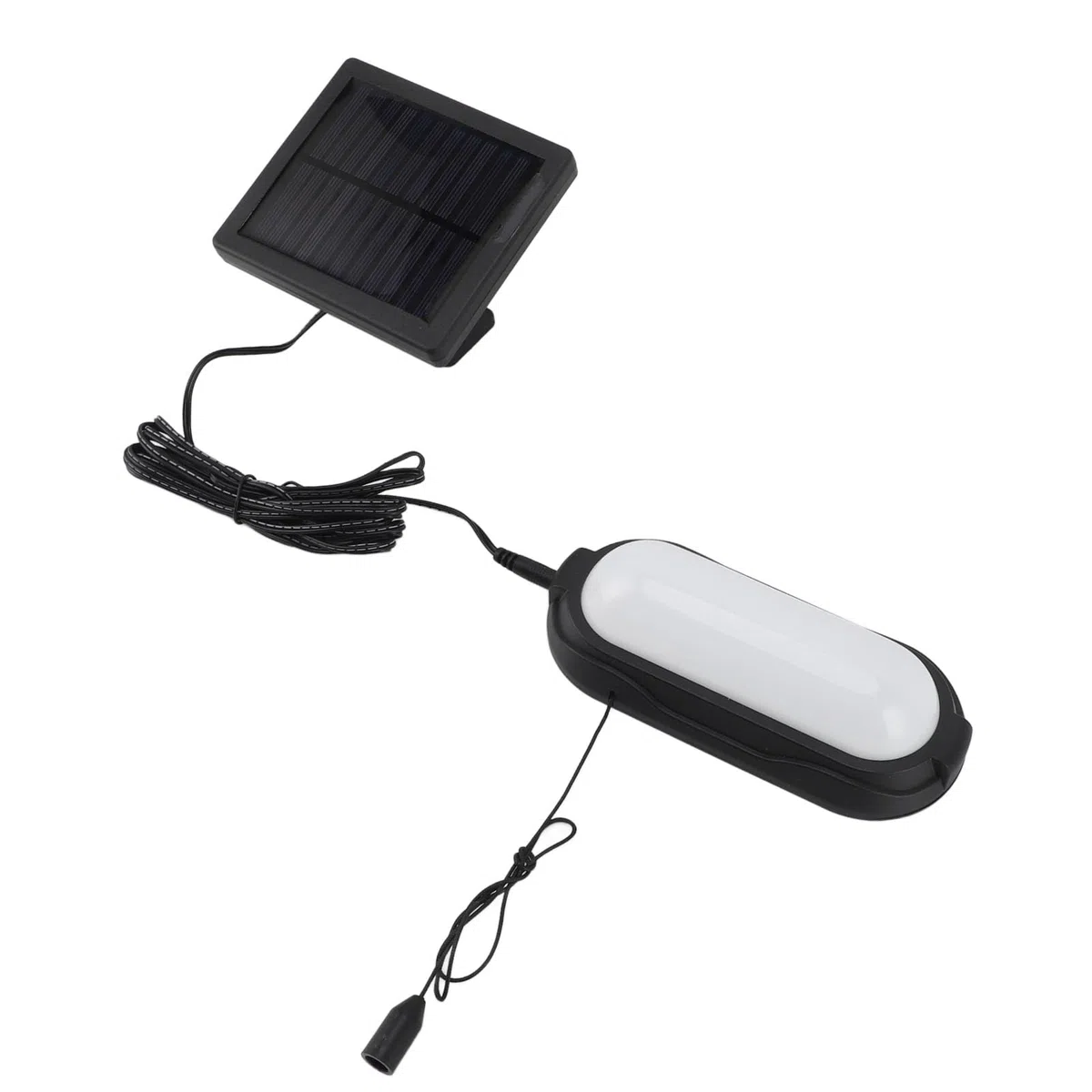 Luci Solari per Interni, Lampadario Solare per Esterni, Capannone Solare, Luce Bianca, Impermeabile, Interruttore a Tirante per Garage, Gazebo, Capannoni, Campeggi, Cortili