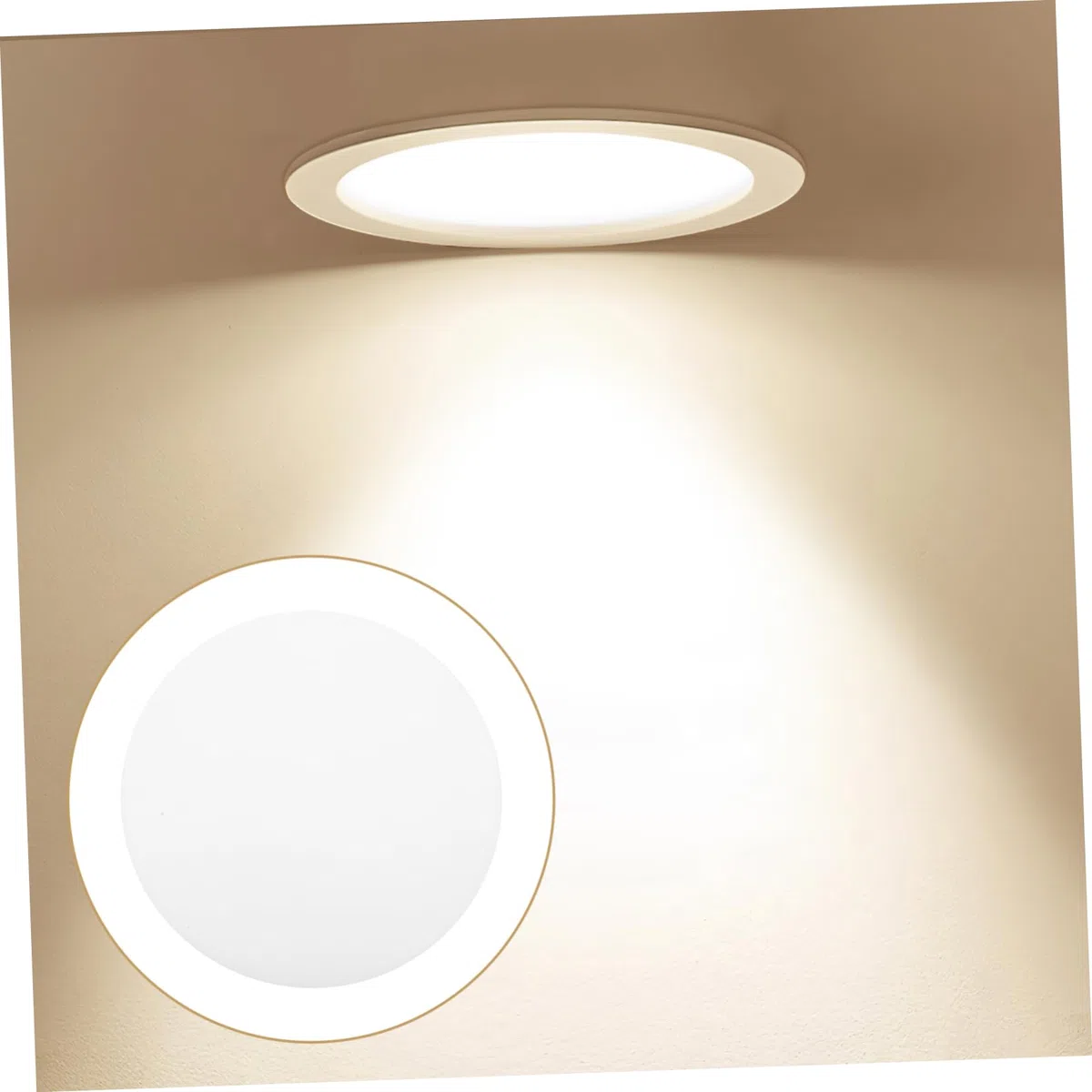 Uonlytech 6Pcs Paralume Diffusore Piastra Diffusori LED Da Incasso Luce Copre Diffusore Di Luce Di Soffitto Copre Lampada Ombra Ombra Da Incasso Faretto