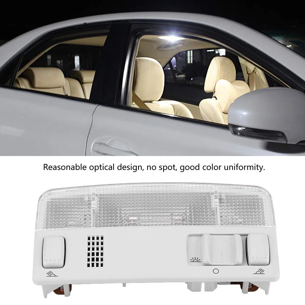 Tbest Aftermarket Dome Light Lampada da Lettura Luce Interna con Nastro Adesivo per Seat 1TD947105 3B0947105C