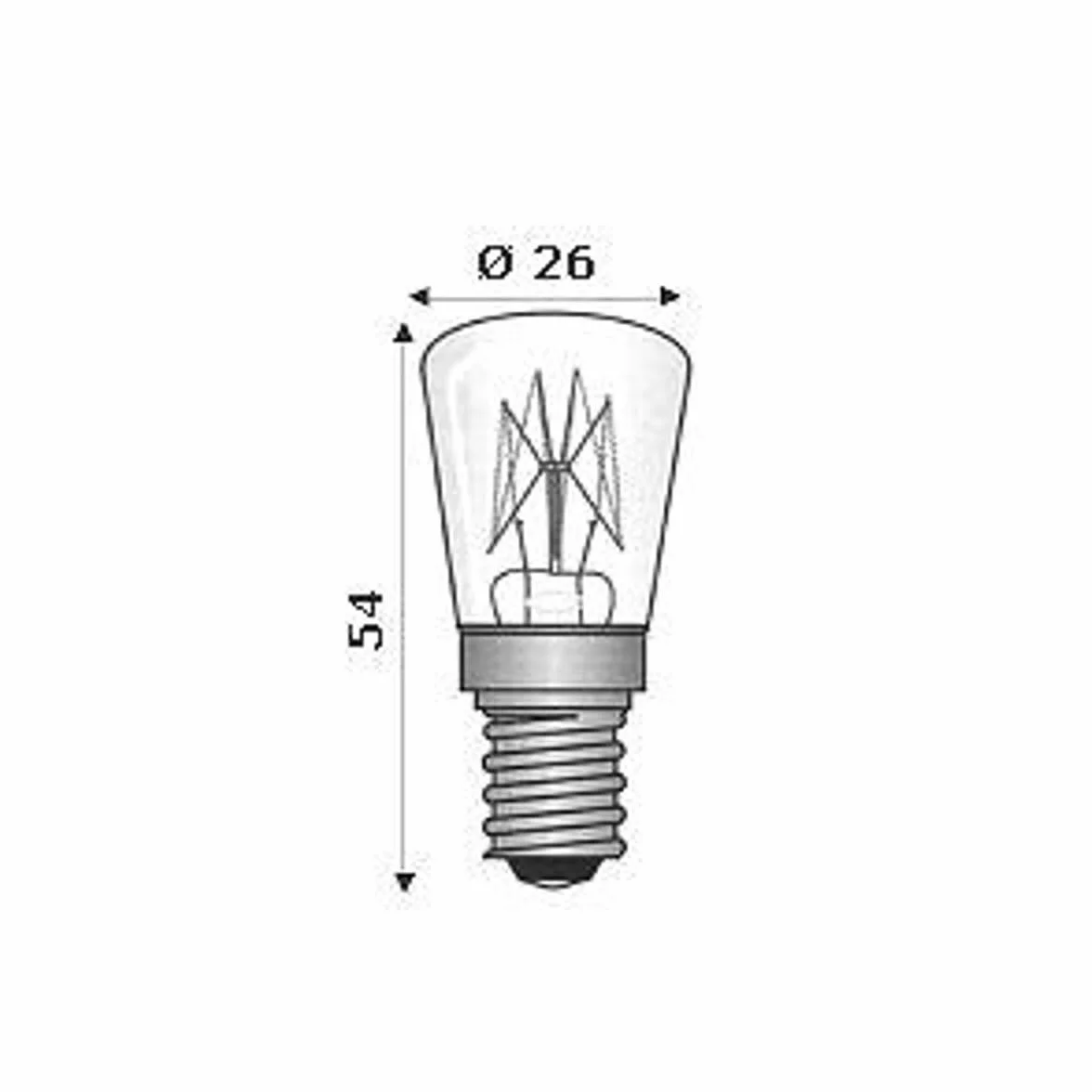 Kit 2 Pezzi Lampadina 24V 25W E14 Bassa Tensione X Basculanti e Lampeggianti Cancelli Forma Peretta