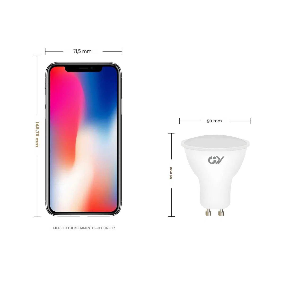 GY 12 lampadine LED GU10, 8W equivalenti a 80W, 4000K bianco neutro, 800 lumen, lunga durata, basso consumo, adatte per illuminazione a binario e case da incasso certificate CE, non dimmerabile