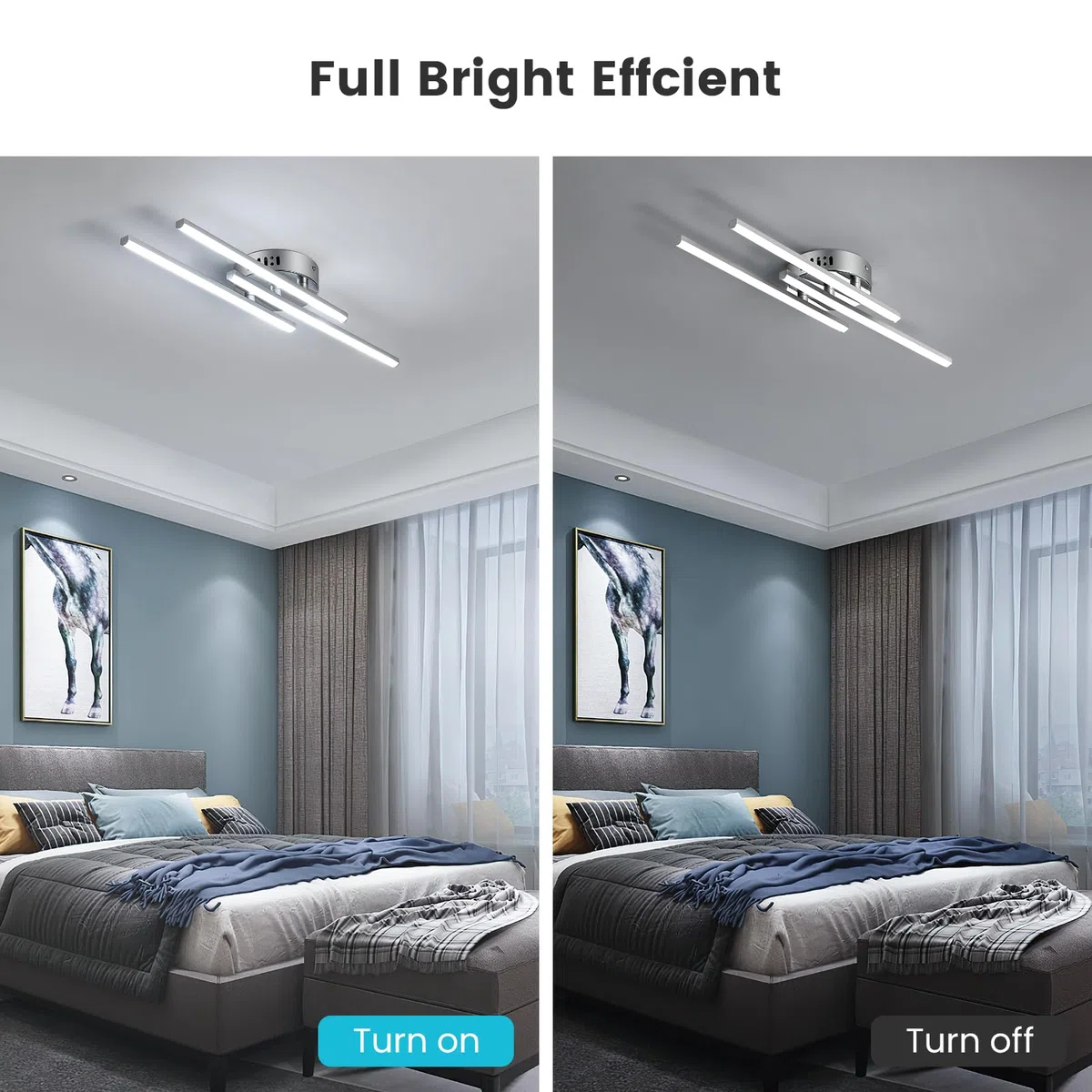 Comely Plafoniera LED Soffitto 18W, 3 Luce Lampada da Soffitto, Lampadario LED Moderno 6500K Bianco Freddo per Cucina, Camera da Letto, Balcone, Corridoio