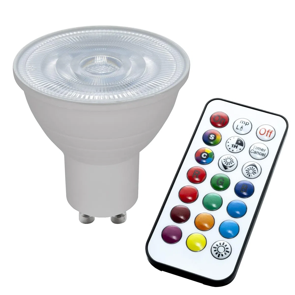 Planetitaly Faretto LED cromoterapia IP65 lampada GU10 6W 230V incasso 7cm RGB luce multicolore box doccia sauna (Quadrato, RGBW+3000K)