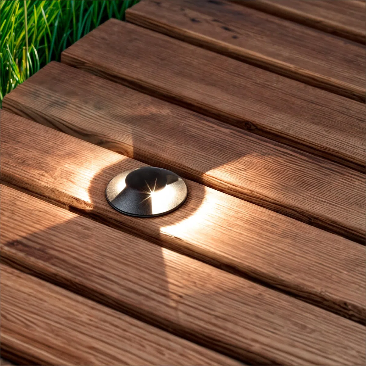 LEDKIA LIGHTING Segnapasso LED Incasso a Terra per Esterno 2L 24V DC Loto Nero 4000K Bianco Naturale