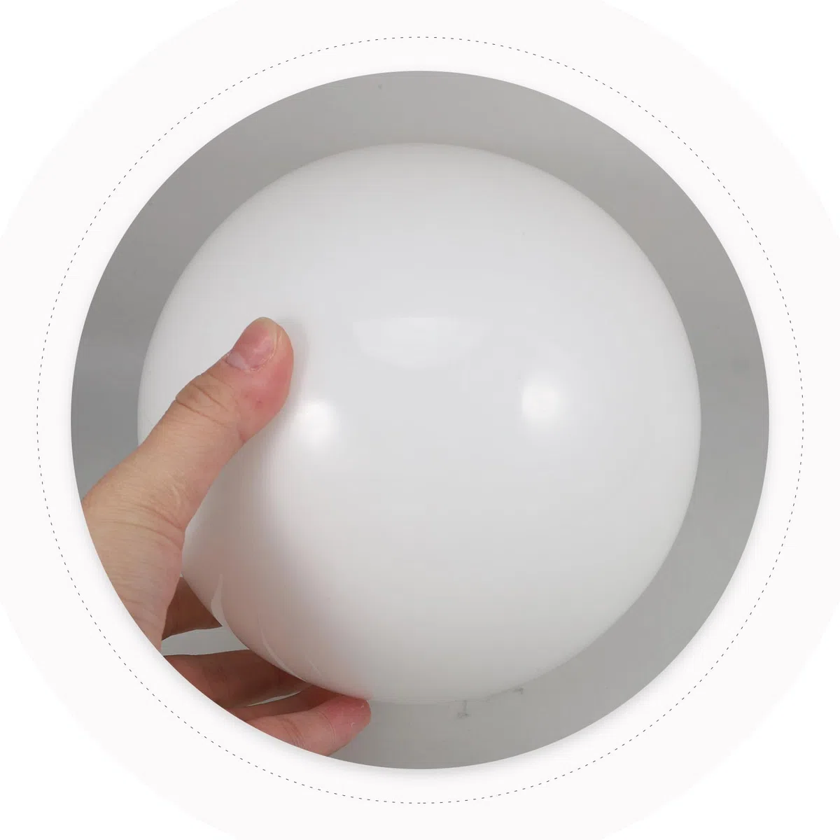 ibasenice Paralume in Vetro Sfera Bianco Opaco per Lampada E27, Resistente All'usura, Coprilampada Rotondo Elegante per Lampade da Tavolo e Lampadari