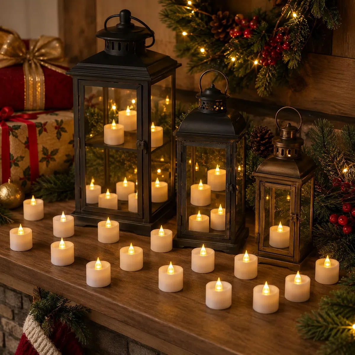 Da by 24 Pezzi Bougie LED Tè con Telecomando, Pile CR2032 Incluse, Senza Fiamma, per Decorazione Casa Matrimonio Festa