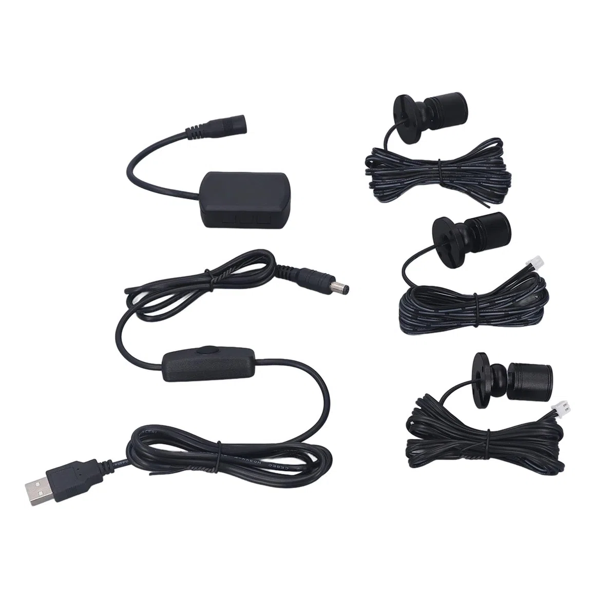 KKPLZZ Mini Faretti a LED 5V USB Display per Vetrina Luce da 1 a 3 Piccola Luce per Armadietto Dimmerabile per Collezione di Gioielli (Luce naturale)