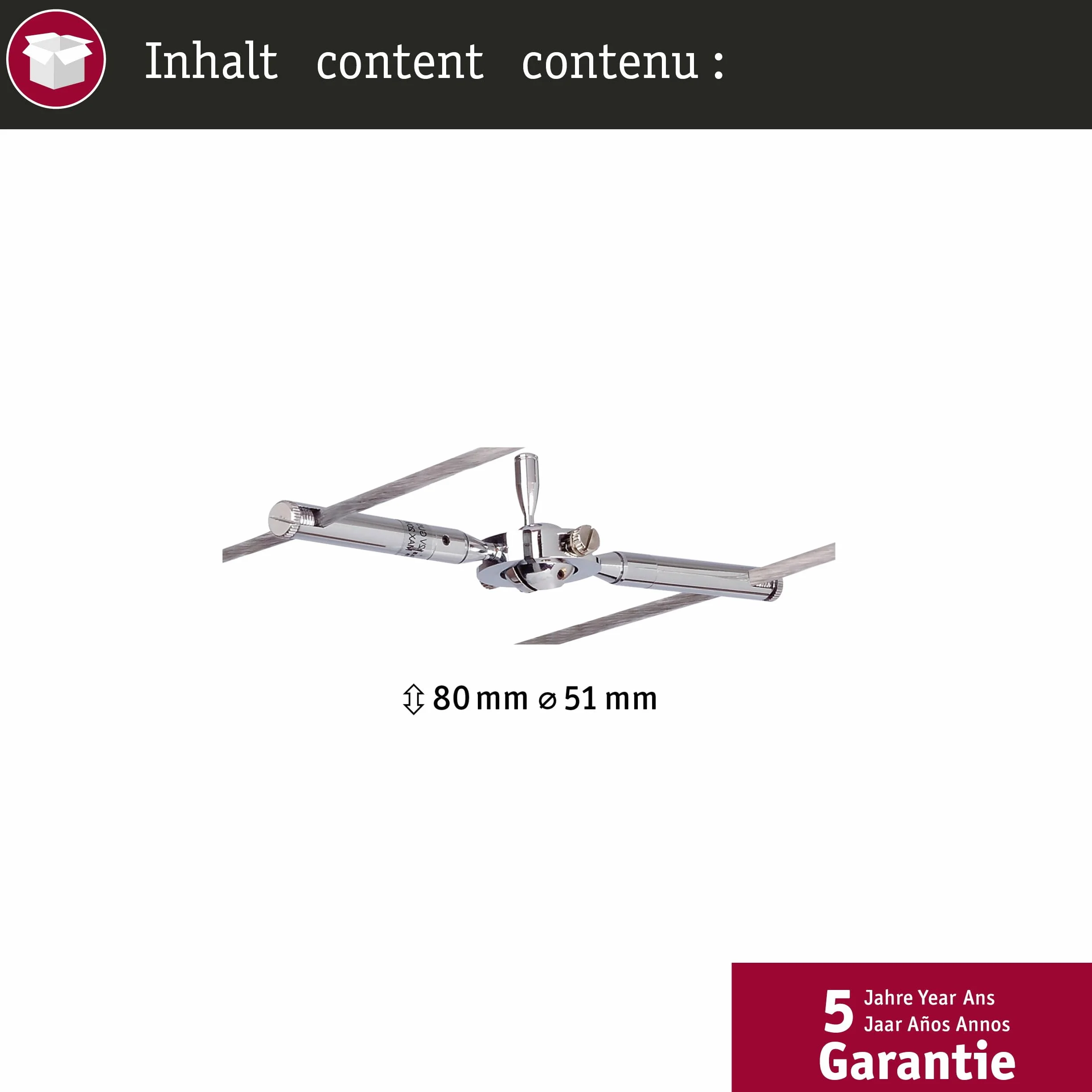 Paulmann 941.47 Faretto Faretto D'Illuminazione da Superficie Cromo Gu5.3 10 W