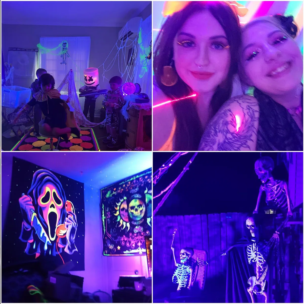 CREATESTAR 100W Faretto UV LED,IP67 Impermeabile Luce Nera UV,385-400nm LED Luce Nera, Lampada uv Con Interruttore per Halloween, Pittura Del Corpo, Poster Fluorescente, Bar, Acquario(1PC)