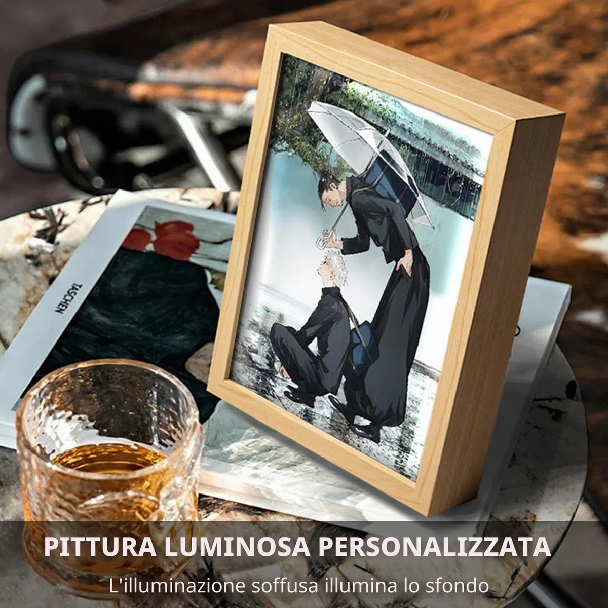 Bocguy Decorazione da parete a LED, per decorazione della casa, camera da letto creativa e regalo