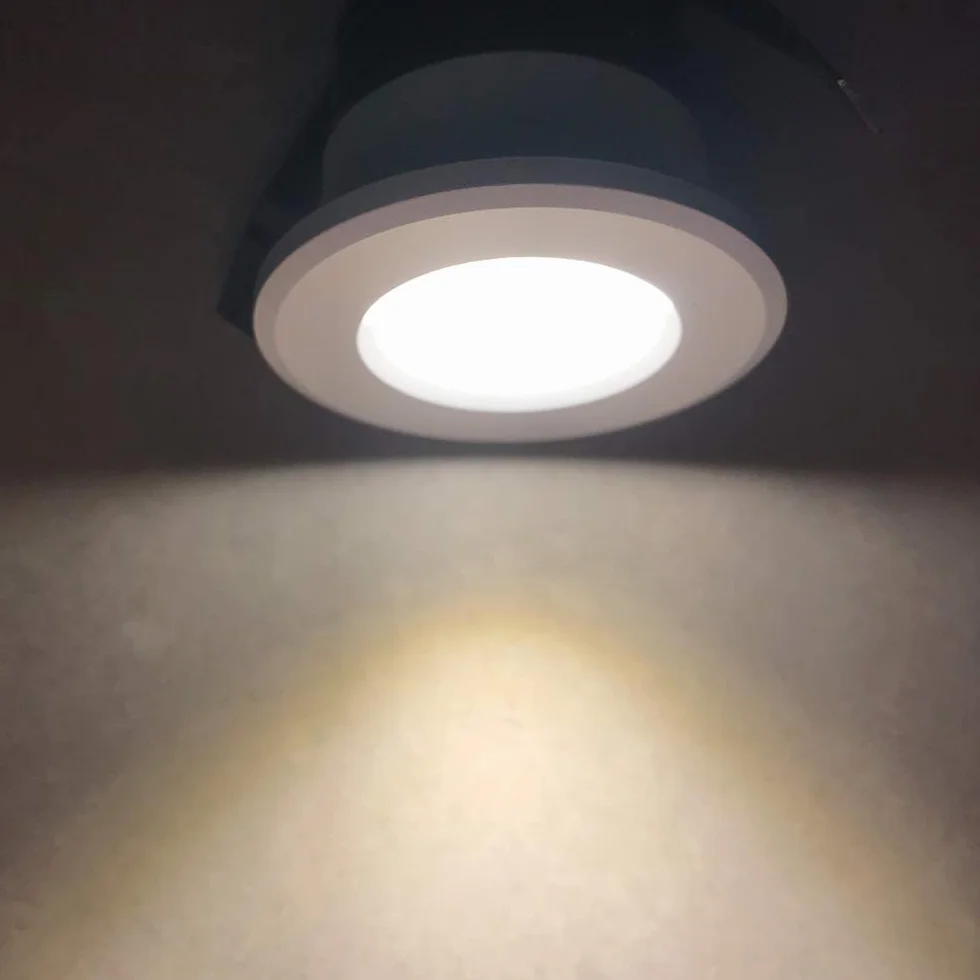 4 x Mini Faretti LED da Incasso 3W Bianco Caldo,Luci Mini Faretto LED Per Il Vetrina Station di Interni Illuminazione Cartongesso Incl.Seperated Trasformatore