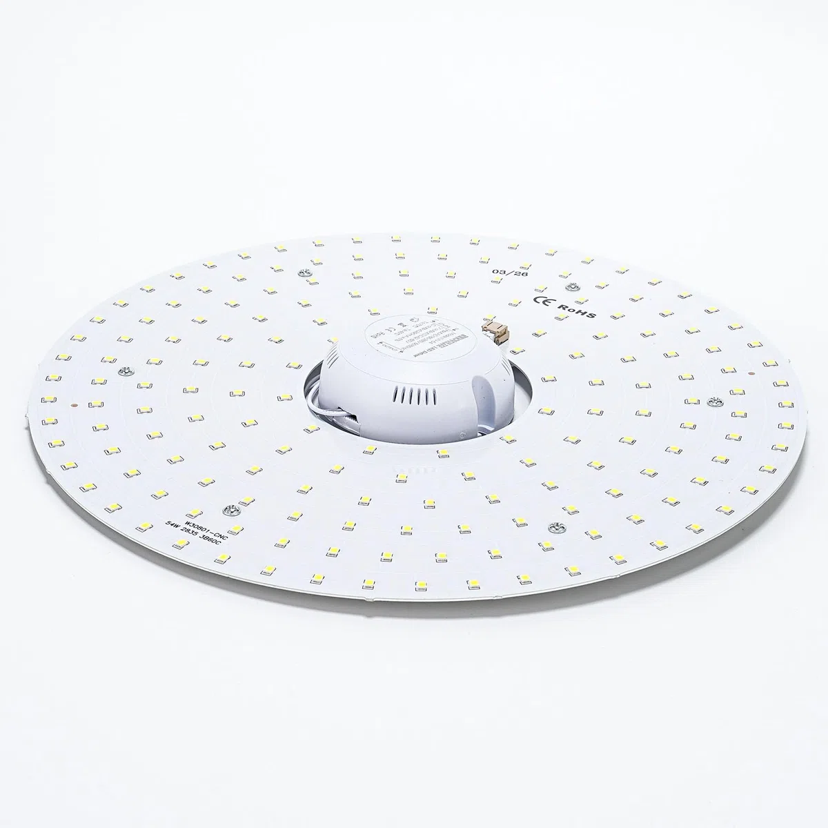 Voltix Modulo LED Circolare per Plafoniera, 220V, 54W 5400lm Ultra Slim con Calamita, Luce Bianca Naturale, Ricambio Tubo Neon LED, Facile da Installare (Bianca naturale / 4000K, 54W)