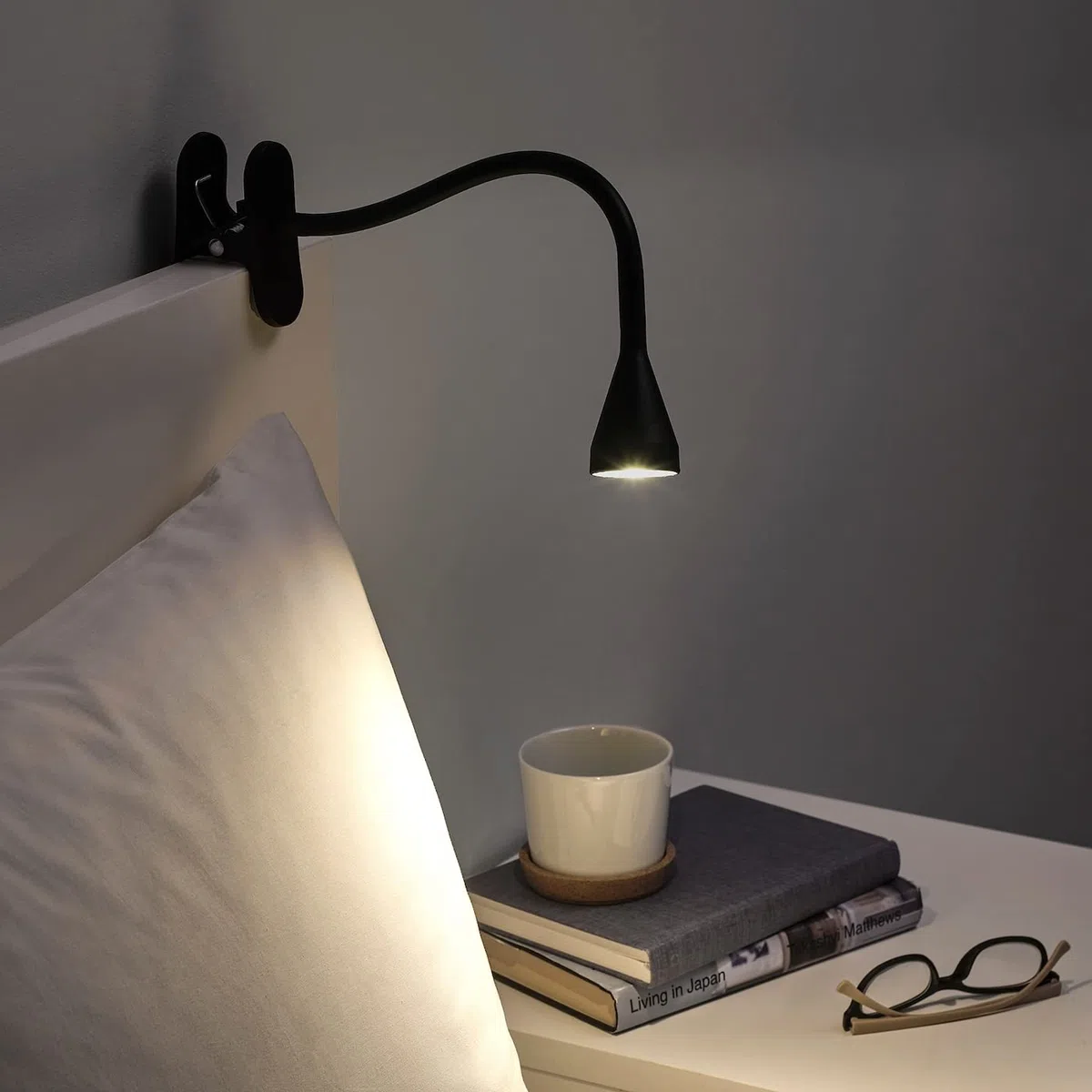 Ikea Navlinge 304.498.85 - Faretto a LED con morsetto, colore: Nero