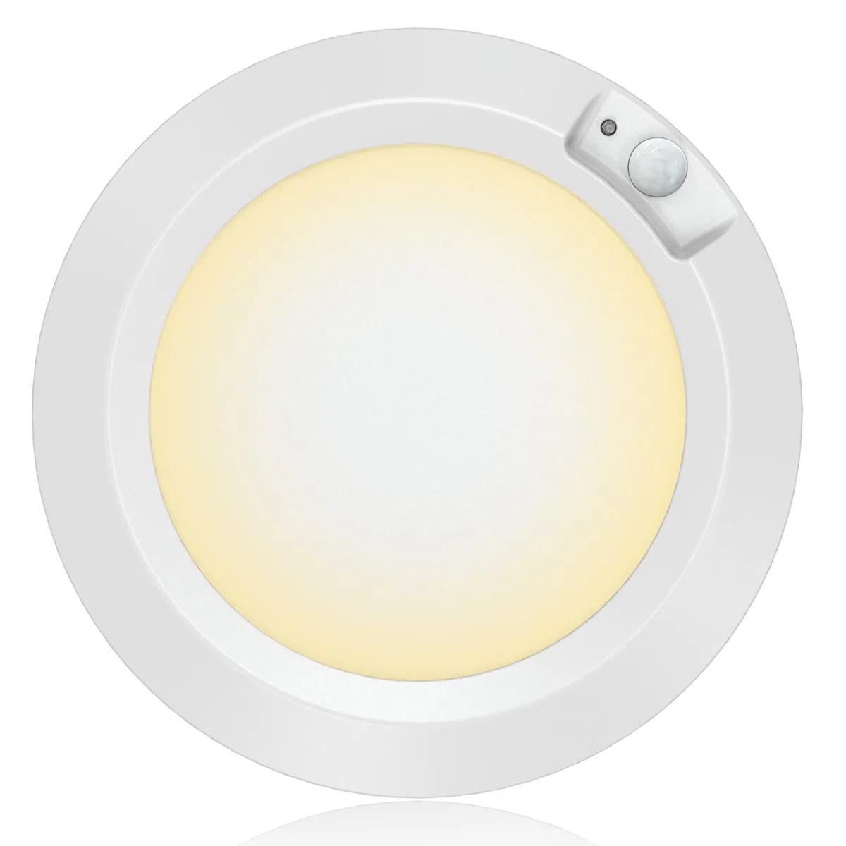 Lampada da soffitto con sensore di movimento, funzionamento a batteria, per interni, senza fili, 3 modalità, per armadio, garage, dispensa, capanno, scale, cantina