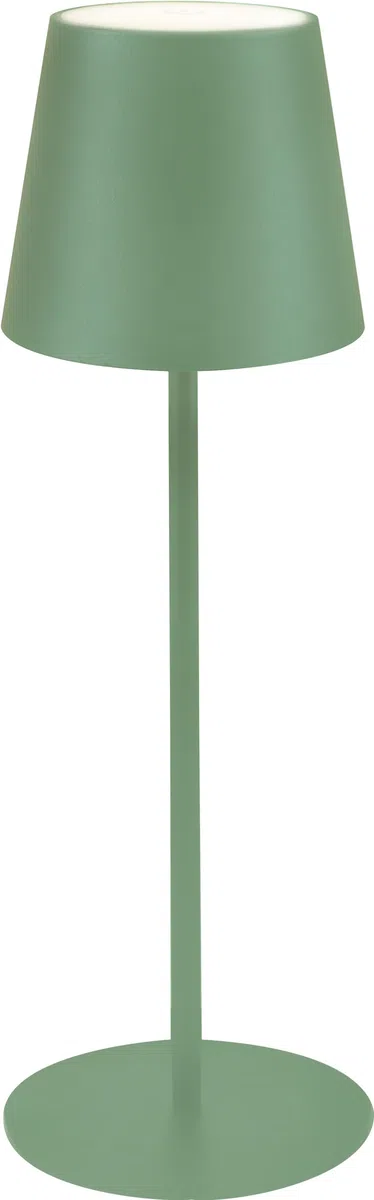 MAJESTIC AGATA - Lampada da tavolo LED senza fili ricaricabile, Lunga durata, Dimmer Touch, Luce Calda-Naturale-Fredda, per interni ed esterni IP54, H37cm, Verde