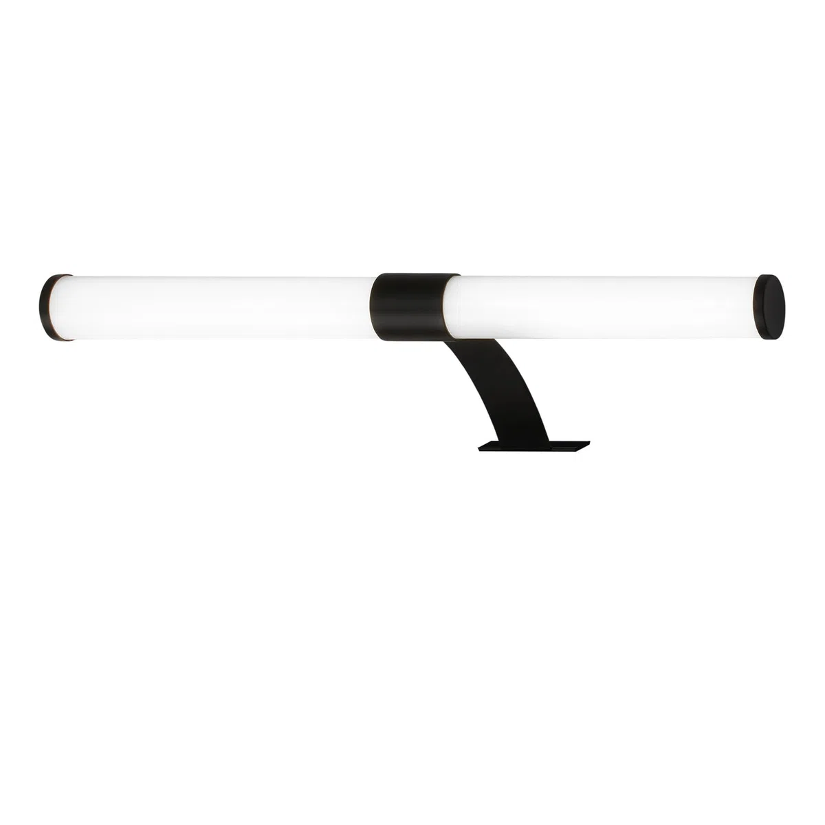 BRILONER Lampada LED a Specchio per Bagno, Lampada a Specchio 2 In 1, Lampada da Mobile, Lampada da Parete, Ip44, Colore Luce Bianca Neutra, 6W, Nero, 40 cm
