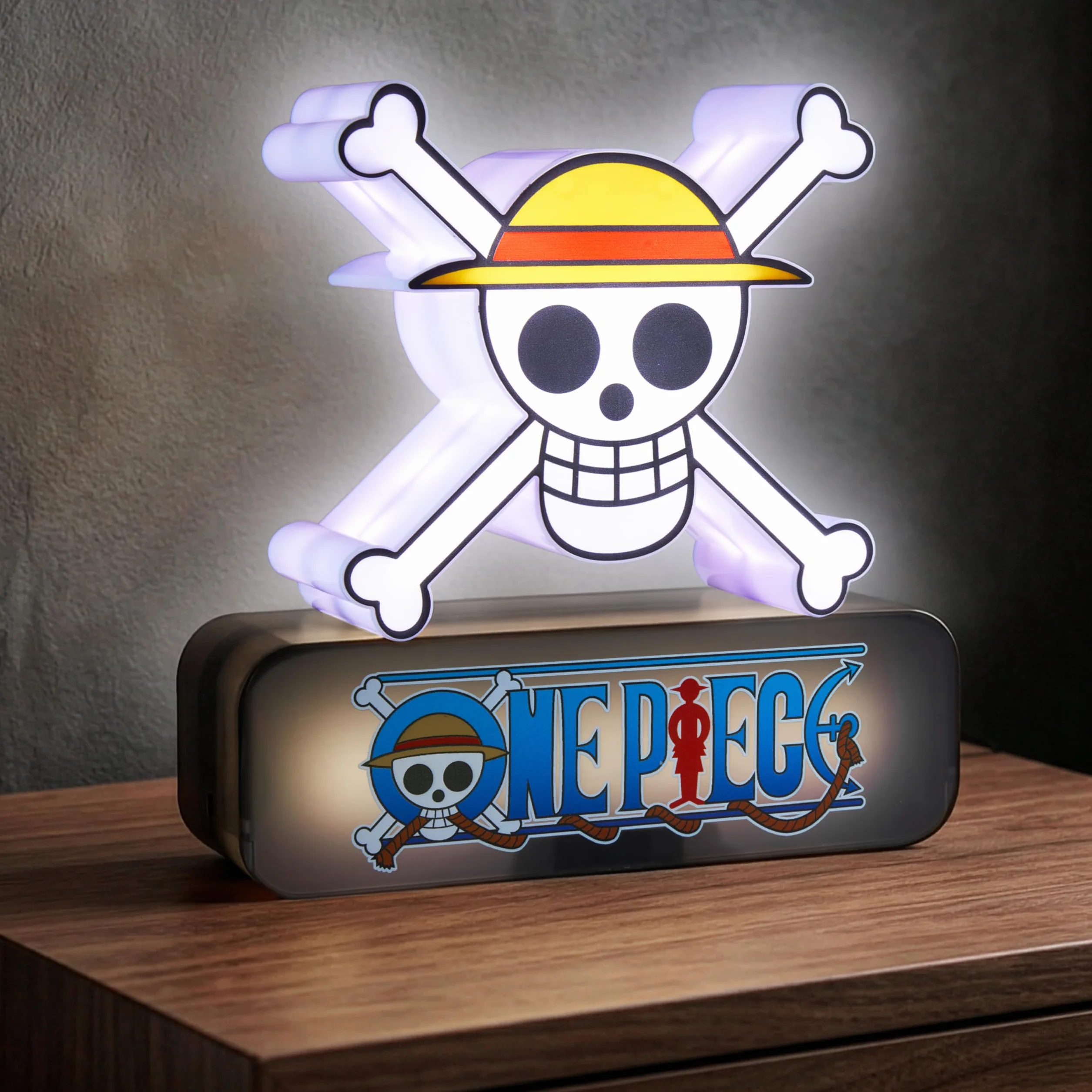 One Piece Skull 3D LED Lampada Bambini, Lampada da Comodino con 3 Livelli di Luminosità, USB o Alimentato a Batteria, Luce Notturna per Decorazione Della Camera da Letto, Regalo Anime (Multi 3D Skull)