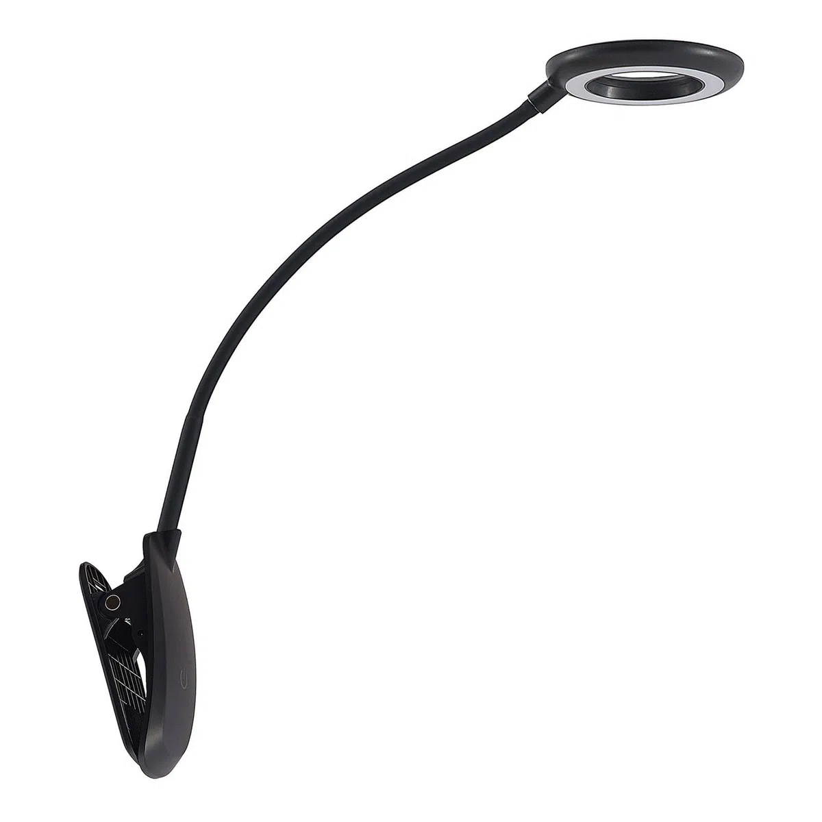 Lampada con morsetto 'Harumi'con USB dimmerabile (Moderno) colore Nero, ad es. Soggiorno & Sala da pranzo (1 luce, lampadina inclusa) di PRIOS | lampada da tavolo, lampada da scrivania