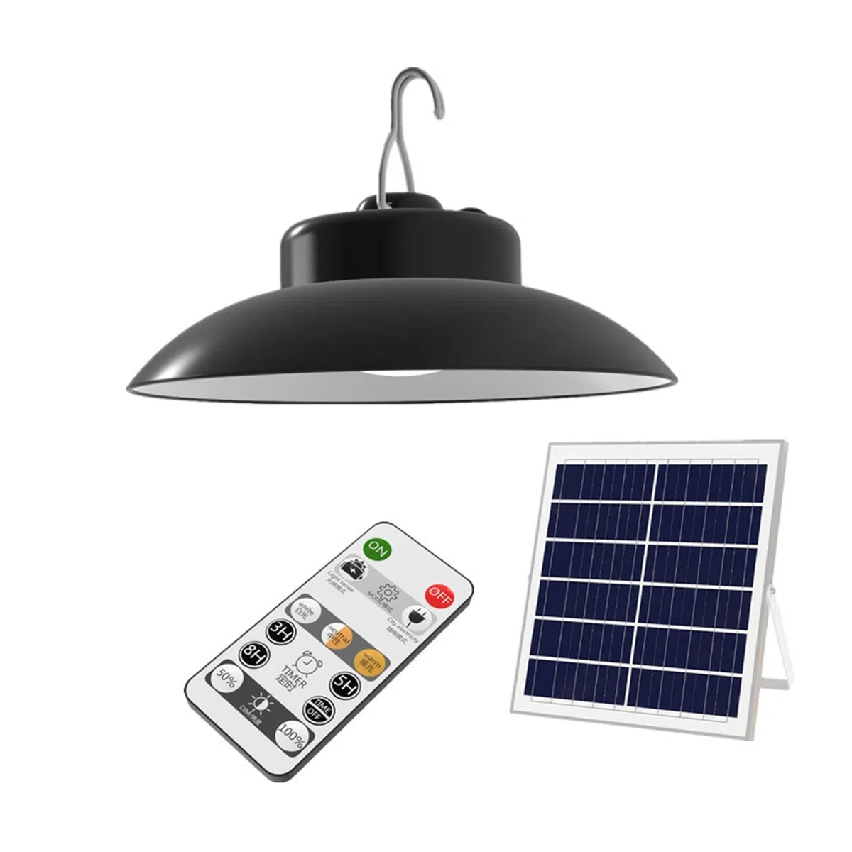 Luci solari per gazebo, luci solari | Lampada di sicurezza Luci per gazebo,Luci da esterno Illuminazione dimmerabile, Luci da lavoro con telecomando per capannone, gazebo, fienile, garage