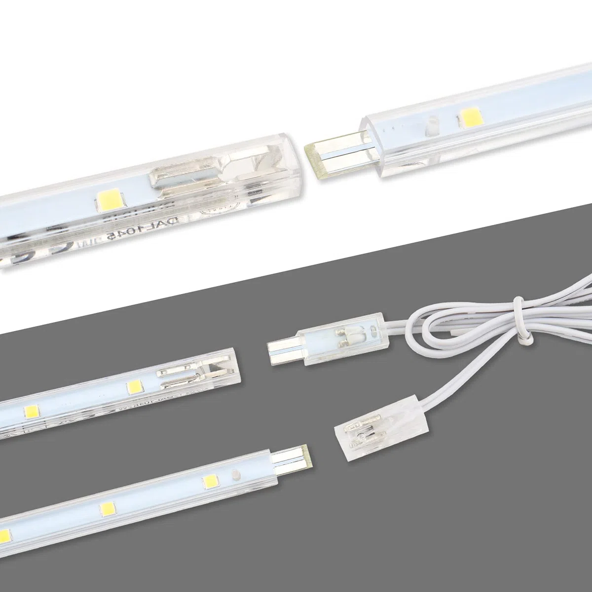 Lampada da incasso LED con interruttore 8,5 W 760 lm 4000 K bianco neutro, barra luminosa per cucina, illuminazione per vetrine e armadi, con 6 x 26 cm di strisce per cucina e armadio, espandibile