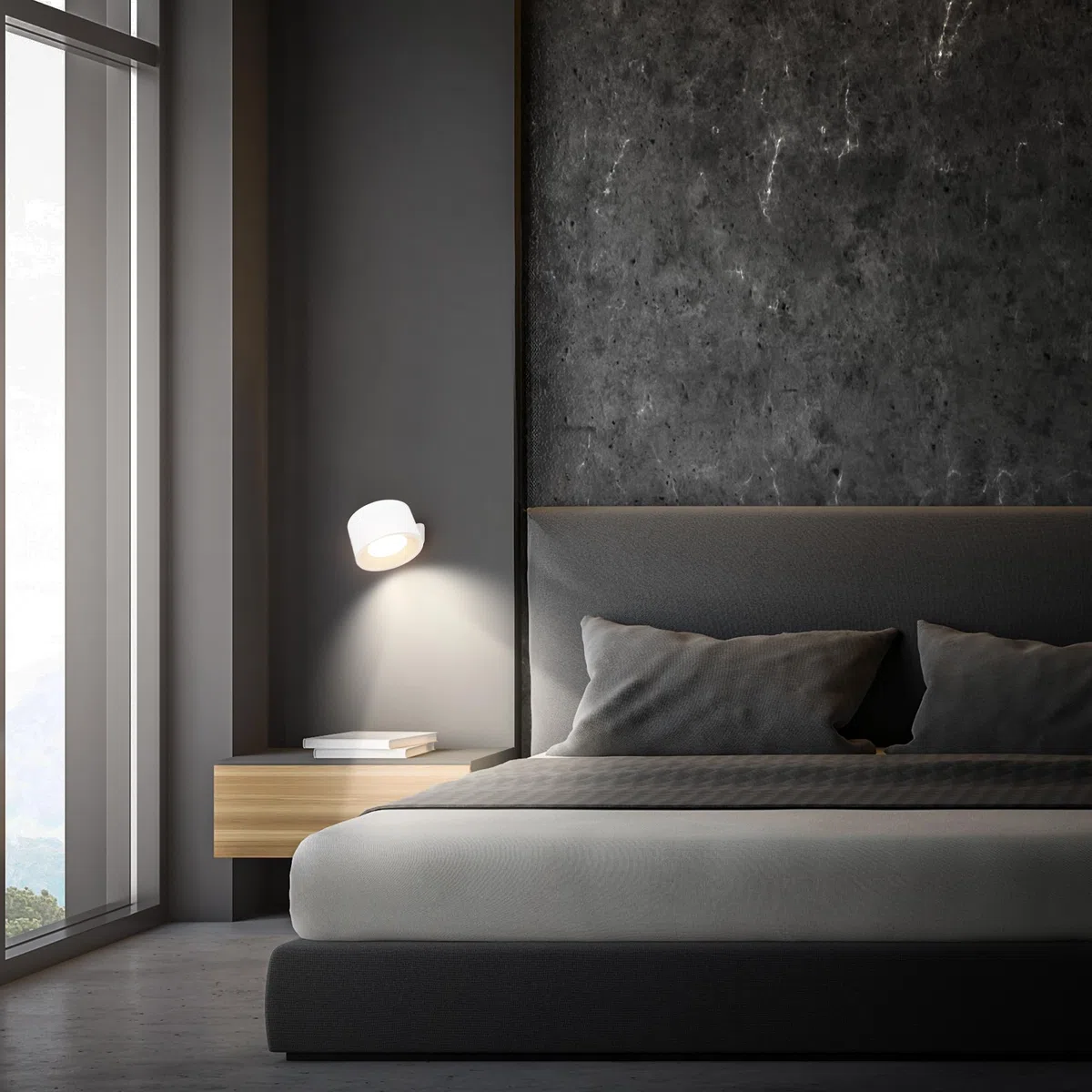 BRILONER - Set di 2 lampade parete senza fili, rimovibili magneticamente, ruotabili a 360 gradi, dimmerabili, CCT, applique a batteria, applique ricaricabile, camera da letto, 9x7,5x4 cm, bianco