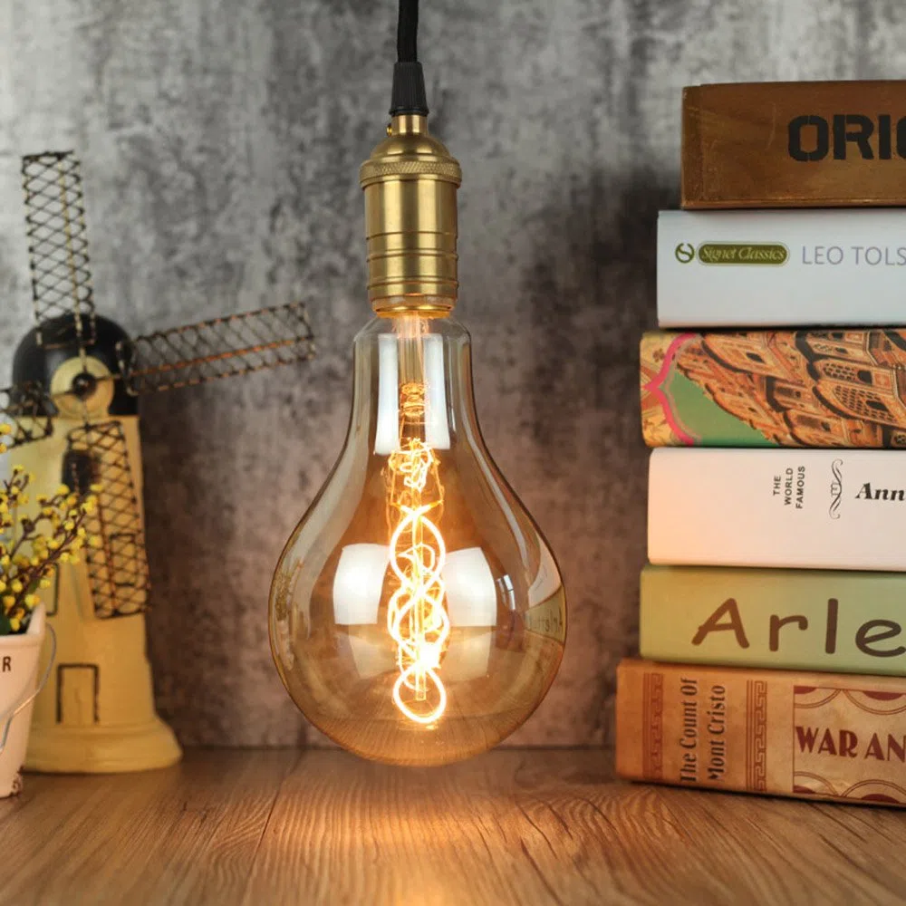 LightingDesigner Grandi dimensioni lampadina Edison A110/PS35 morbido filamento LED 4 W dimmerabile lampadina antico vintage