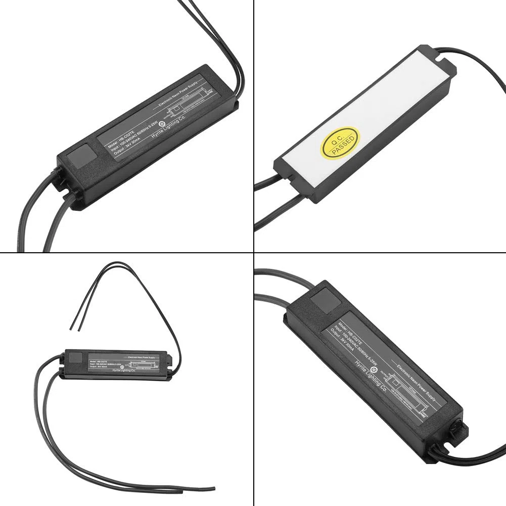 Tbest Trasformatore per Insegne al Neon, Alimentatore Elettronico 3KV 30mA 5-25W, Impermeabile e Adatto per Uso Esterno