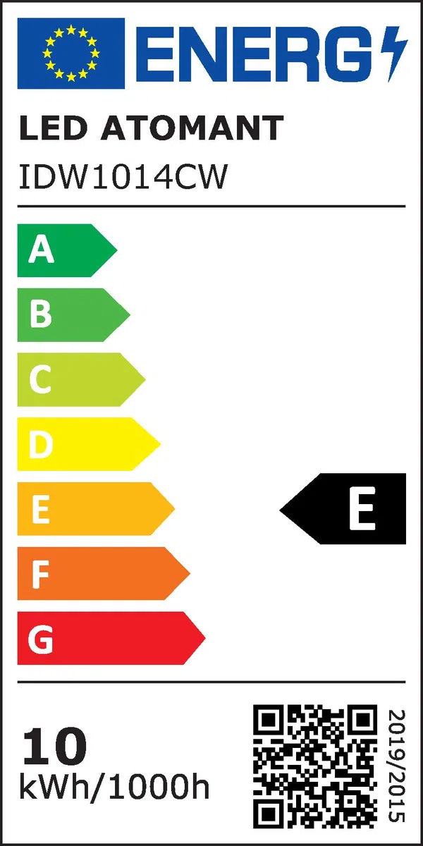 LED ATOMANT Applique Cromata per Bagno 40 cm, 10W, Colore Bianco Freddo (6500K), 1000 Lumen