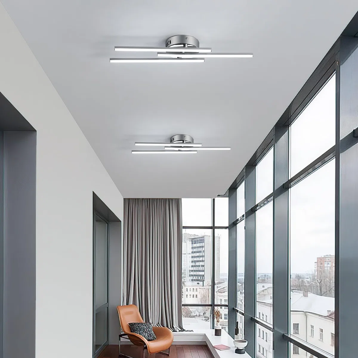 Comely Plafoniera LED Soffitto 18W, 3 Luce Lampada da Soffitto, Lampadario LED Moderno 6500K Bianco Freddo per Cucina, Camera da Letto, Balcone, Corridoio