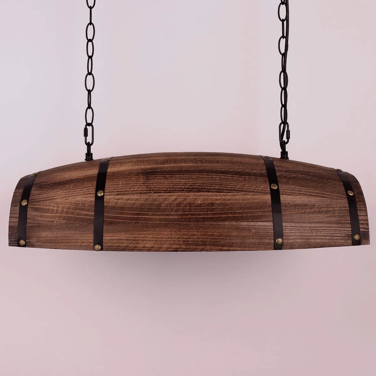 Lampada a sospensione per botti di vino in legno antico, appesa a lampade da soffitto rustiche per cucina e bar | appesa a lampade da soffitto rustiche per cucina e bar
