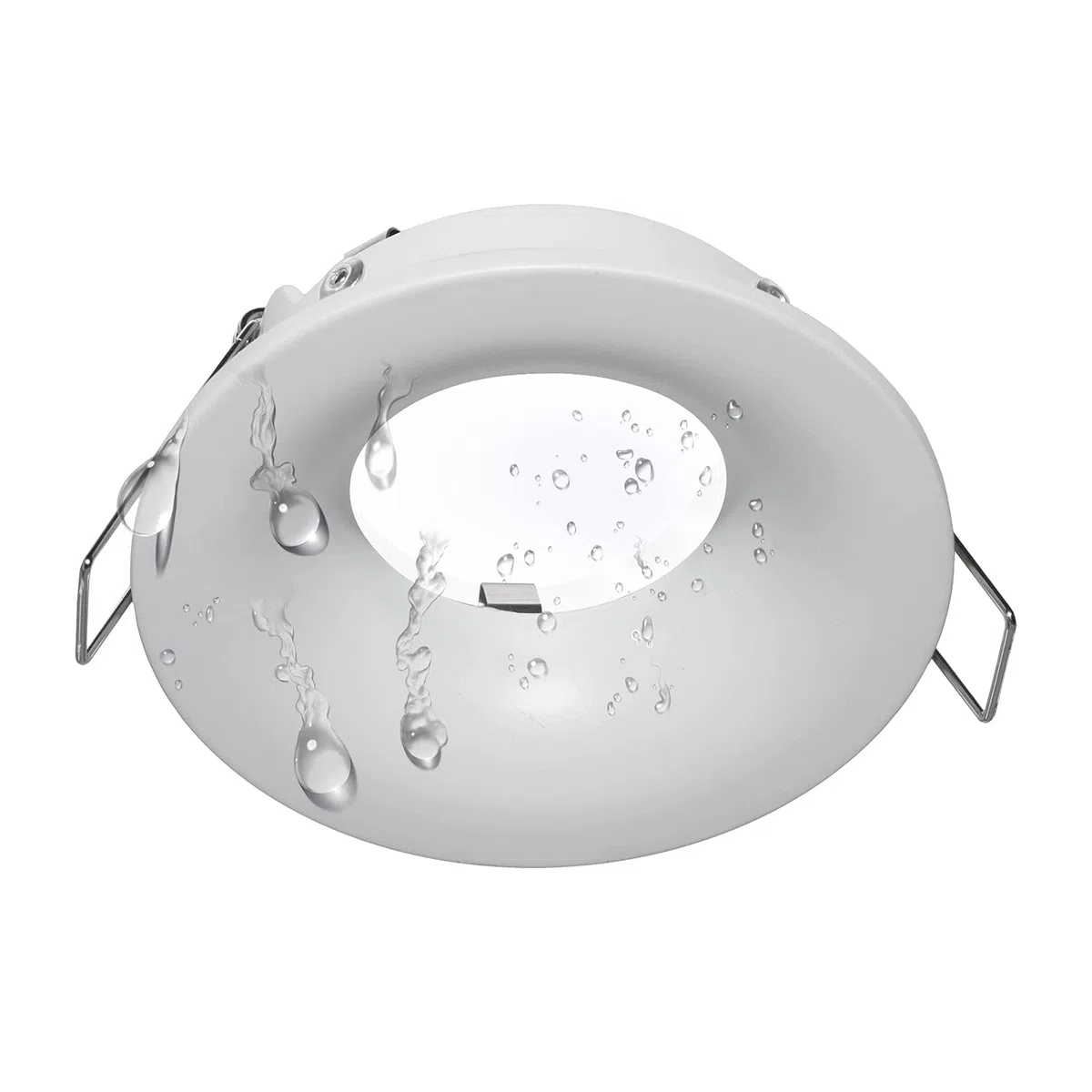 Planetitaly Faretto LED cromoterapia IP65 lampada GU10 6W 230V incasso 7cm RGB luce multicolore box doccia sauna (Quadrato, RGBW+3000K)