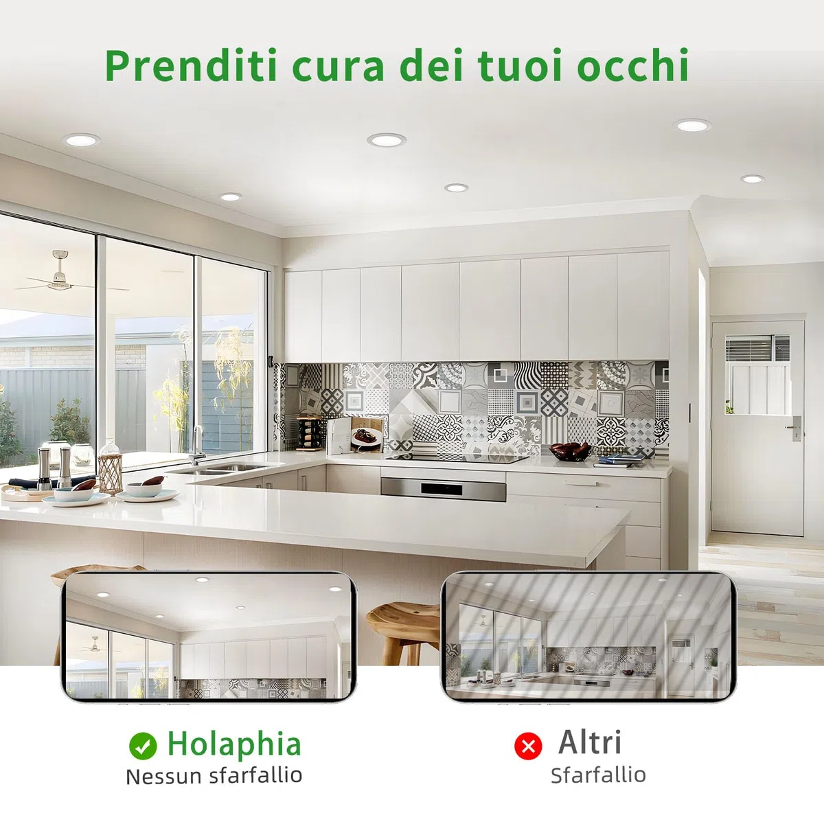 Faretti LED da Incasso per Cartongesso 5W 450LM Luce Naturale 4000K, IP44 Faretto LED Soffitto Incasso Cartongesso foro 70-90MM, AC220-240V, Set di 10