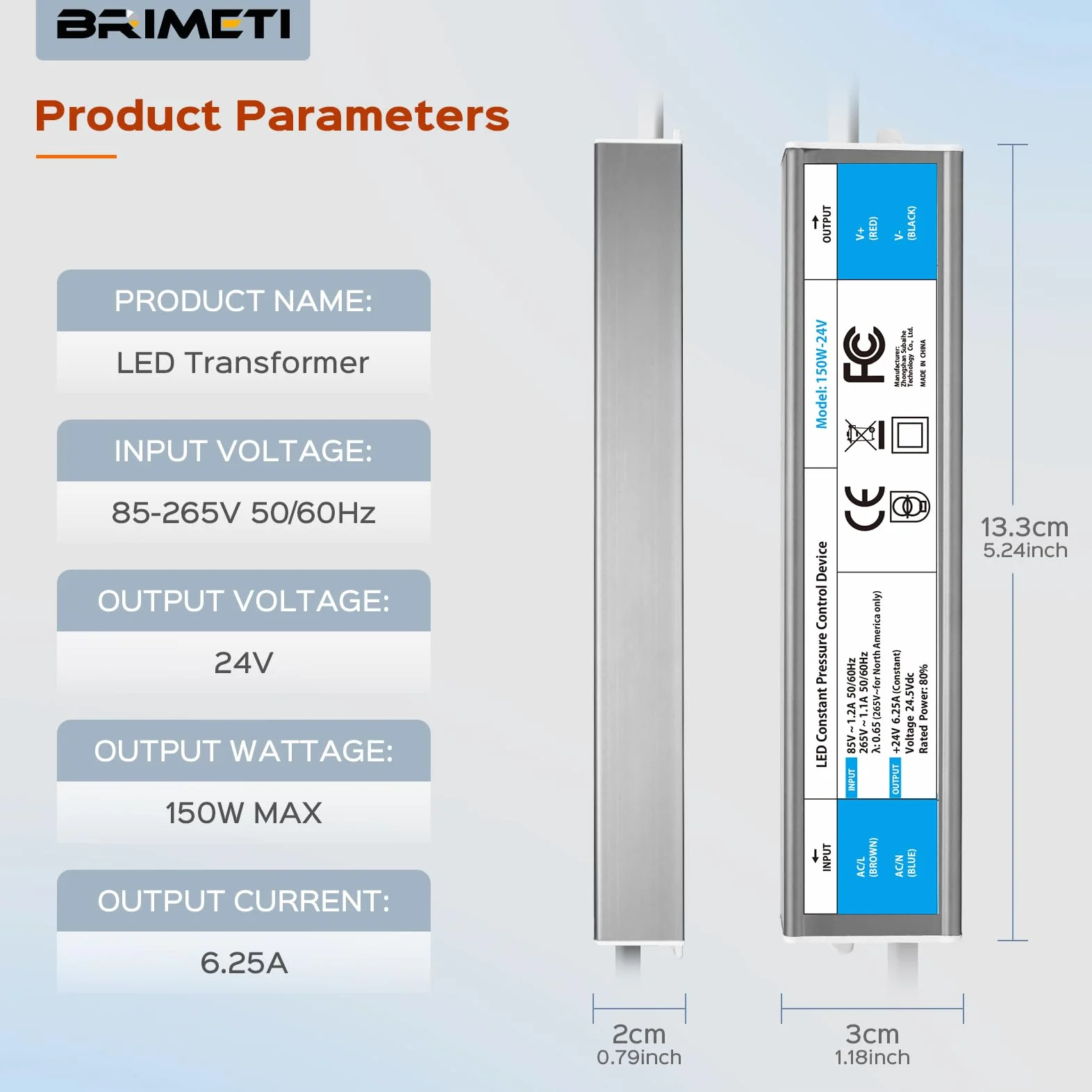 Trasformatore LED 220 24V 150W Esterno Alimentatore Driver IP67 Impermeabile Adattatore AC 220V a DC 24V 6.25A Transformer Interruttore Netzteil Trasformatori Tensione per Striscia LED