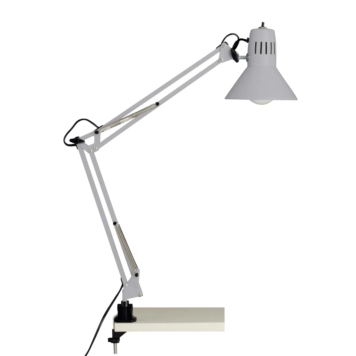 Brilliant Hobby - Lampada da scrivania con morsetto, 10802 / 11, colore titanio