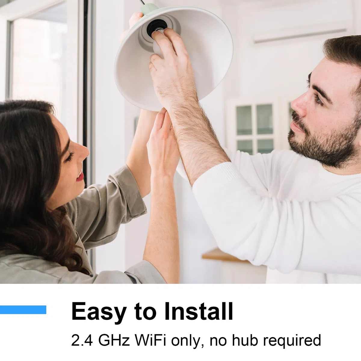ANTELA Lampadina Wifi Intelligente LED Smart Multicolore, E14, 8W 80W equivalente, Dimmerabile RGB & 2700K-6500K, Compatibile con Alexa e Google Home, Telecomando con APP, 2 pezzi