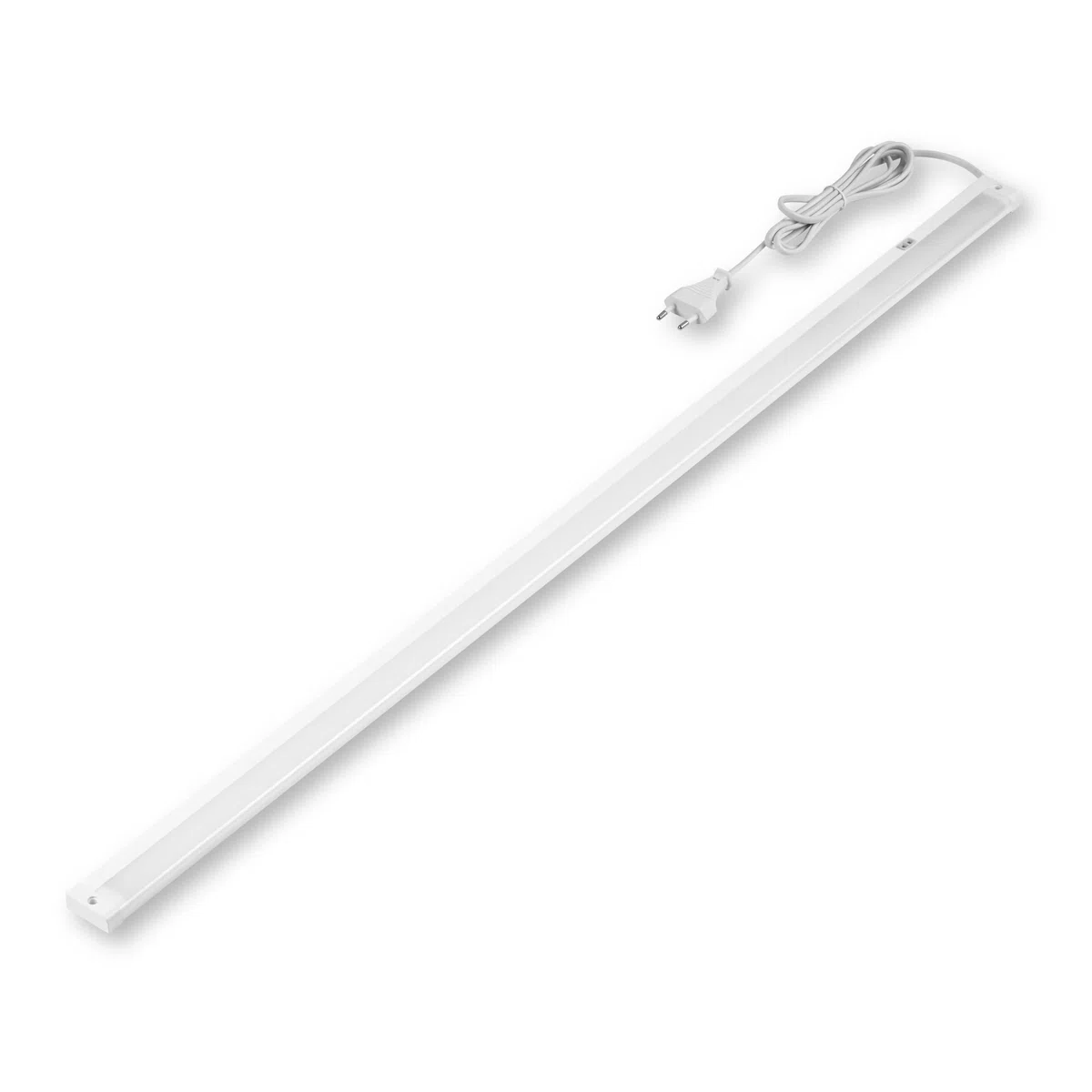 REV Illuminazione per armadio da cucina a LED, 90 cm, 8 W, 620 lumen, 3000 K, illuminazione da cucina piatta con sensore, montaggio facile, bianco