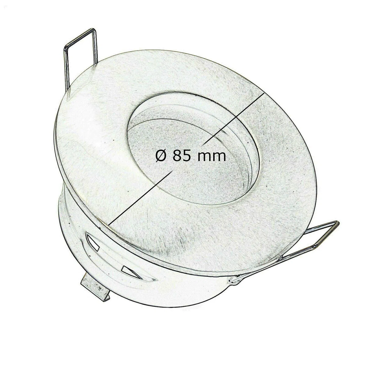 Faretto Silver spazzolato Led da incasso per bagno box doccia lampada RGBW 4000k 5W GU10 cromoterapia con telecomando cambia colore ed effetti partenopeautensili®
