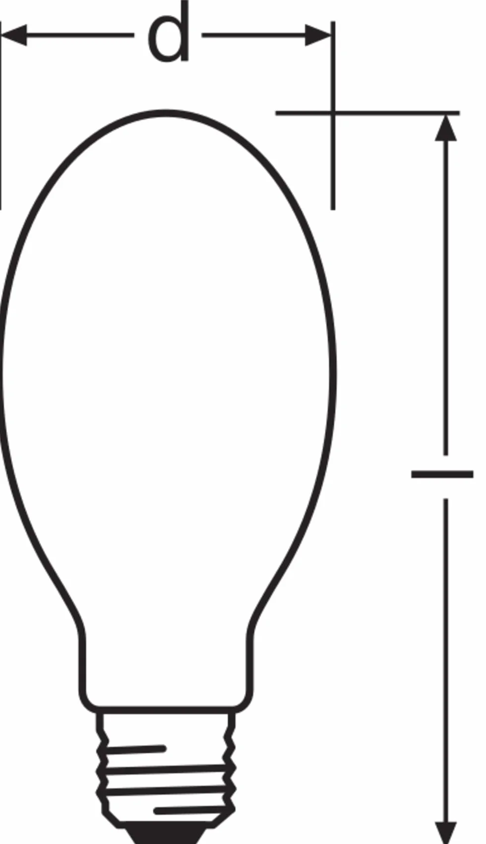 OSRAM Lampada al sodio ad alta pressione VIALOX NAV-E/I, HD, unita' di accensione, NAV-E 70W/I E27, 1 pezzo