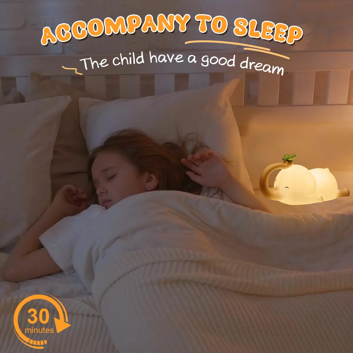Luce Notturna Bambini, Silicone Lampada da Comodino Neonato Con Funzione Timer, Luce Notturna Bambini Ricaricabile, Lampada Notturna Touch, Luce Notturna per Regalo Neonato Ragazza Ragazzo