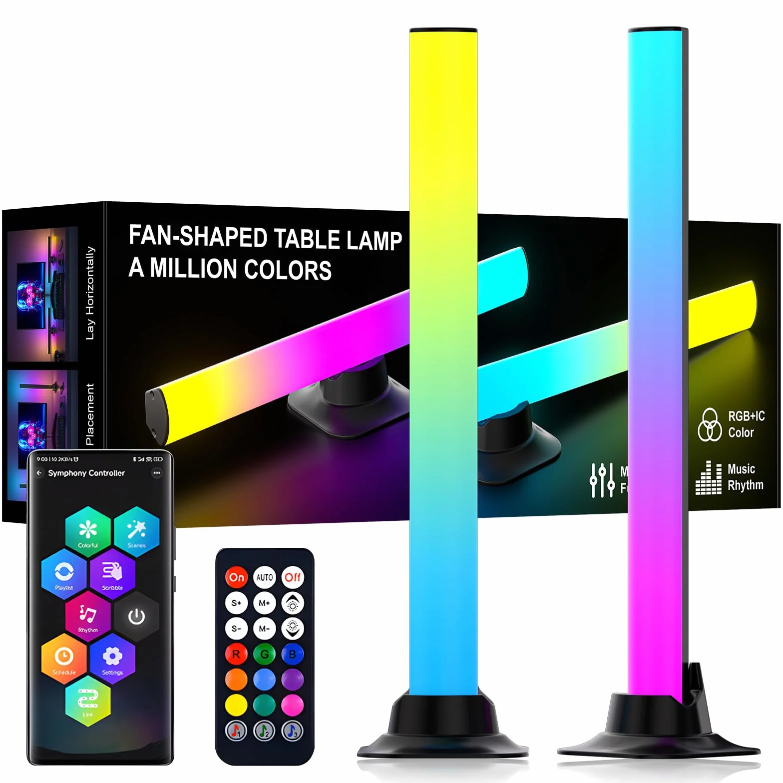Barre LED RGBIC 32cm a 300°, Luci Scrivania Gaming e Retroilluminazione TV Intelligente, Lampada Monitor PC con Sincronizzazione Musicale, Controllo App USB 5V, Accessori Postazione