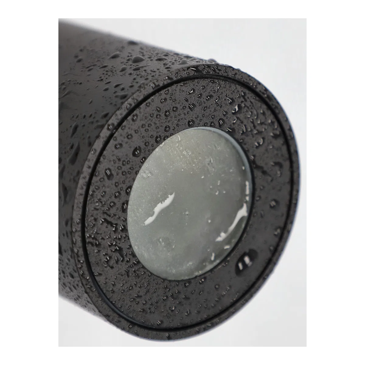 EDO Faretto da Soffitto Nero GU10 Ø80x84 mm Rotonda KLARS - Plafoniera da Superficie Moderna Tondo Allumionio - Impermeabile IP44 230V - Lampada da Soffitto - Illuminazione per Bagno
