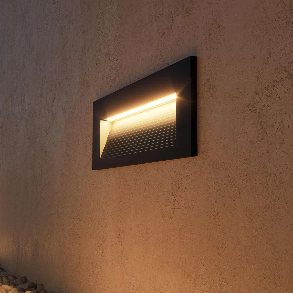 BENEITO FAURE Faretto Led segnapasso da incasso a parete Tween - 5W, Switch CCT, Illuminazione Interni ed Esterni​, corridoi o passaggi (Nero)