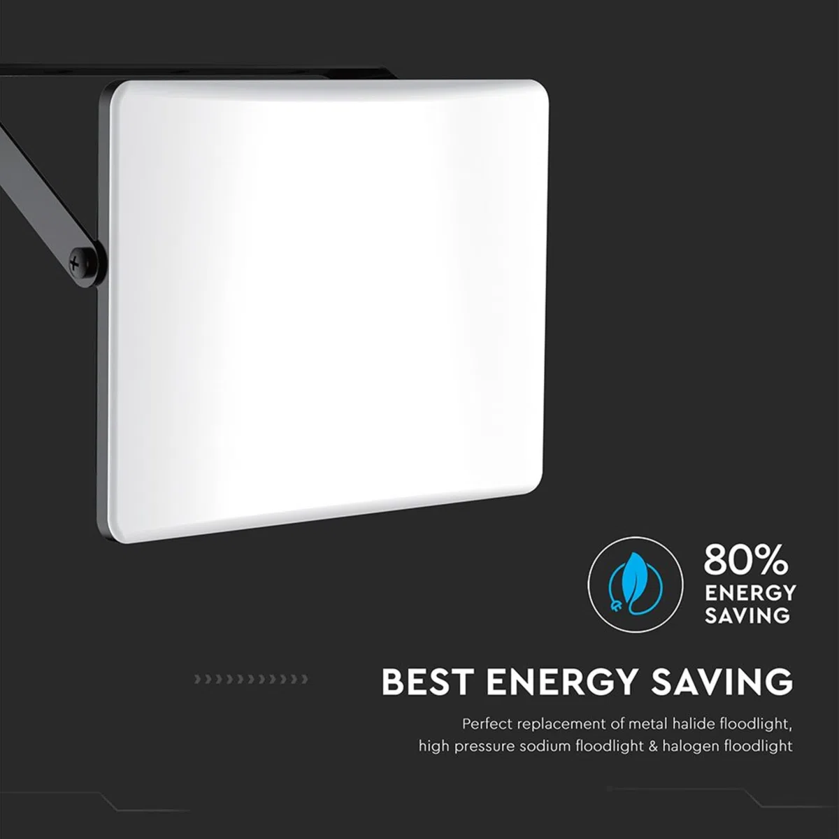 V-TAC Faro LED da Esterno 100W - [Chip Samsung + Tecnologia RLE + Innovativa Copertura in Policarbonato] - Alta Luminosità: 10000 Lumen - IP65 - Faretto LED Casa, Garage, Magazzino - Luce CCT 3 IN 1
