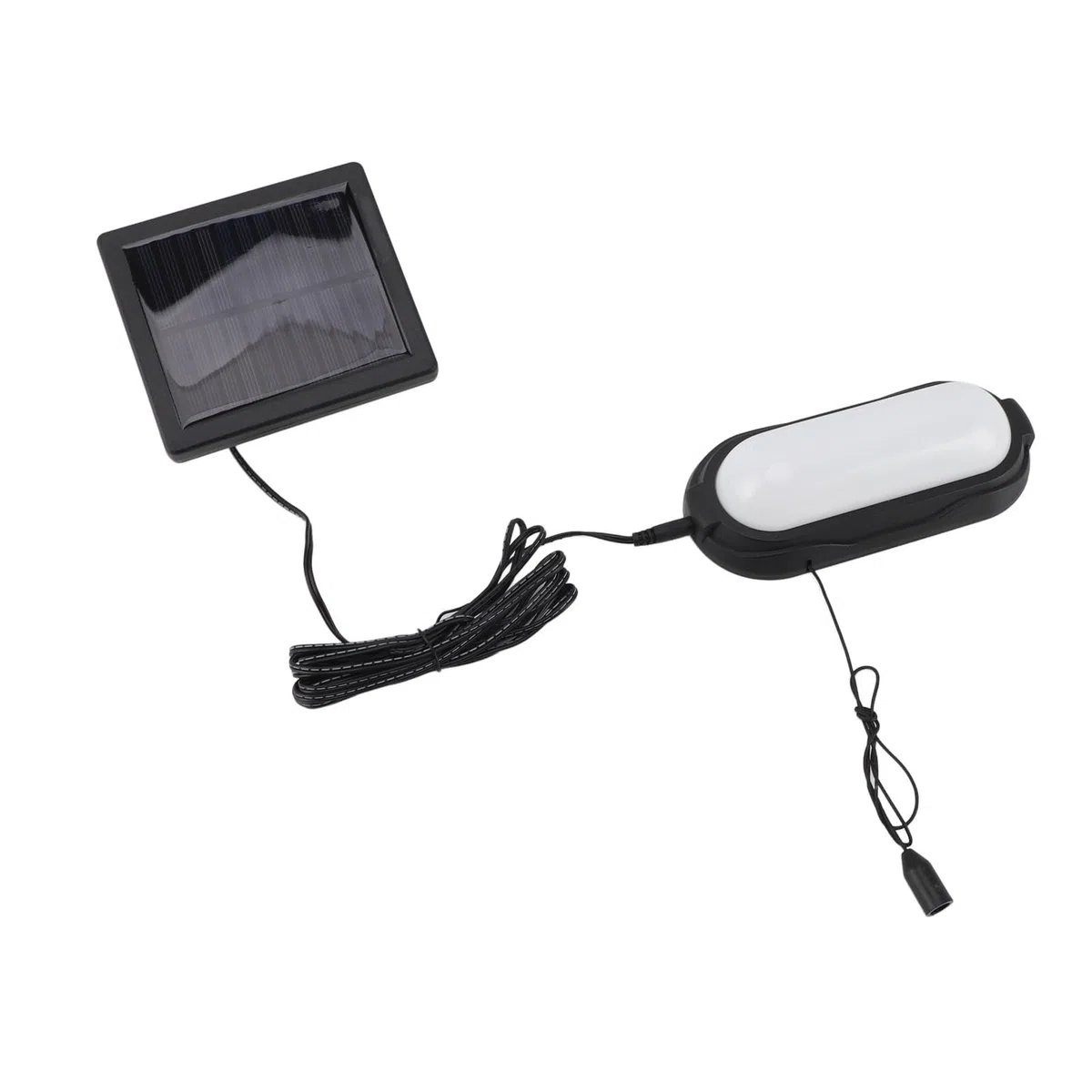 Luci Solari per Interni, Lampadario Solare per Esterni, Capannone Solare, Luce Bianca, Impermeabile, Interruttore a Tirante per Garage, Gazebo, Capannoni, Campeggi, Cortili