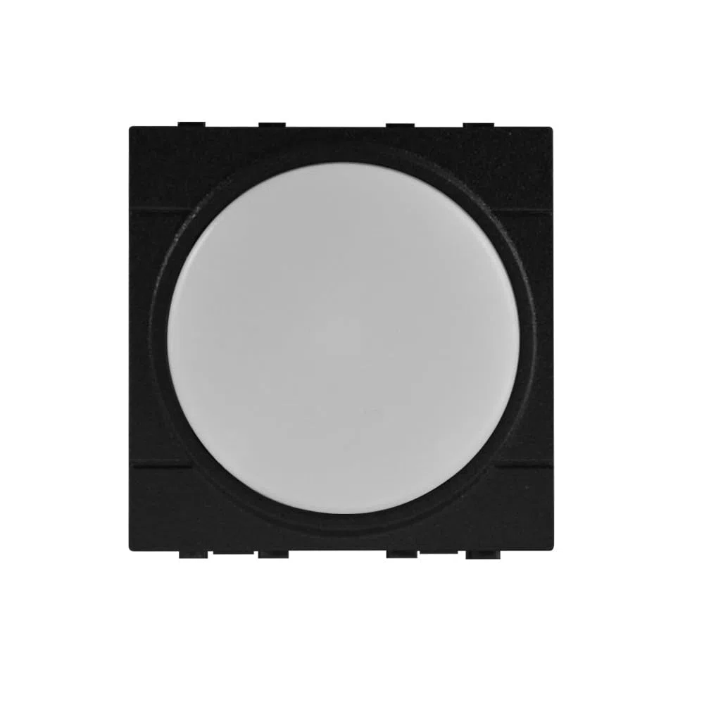 Lampada LED da incasso con batteria di emergenza 2 moduli, luce bianca naturale 4000K, compatibile BTicino Living, nero