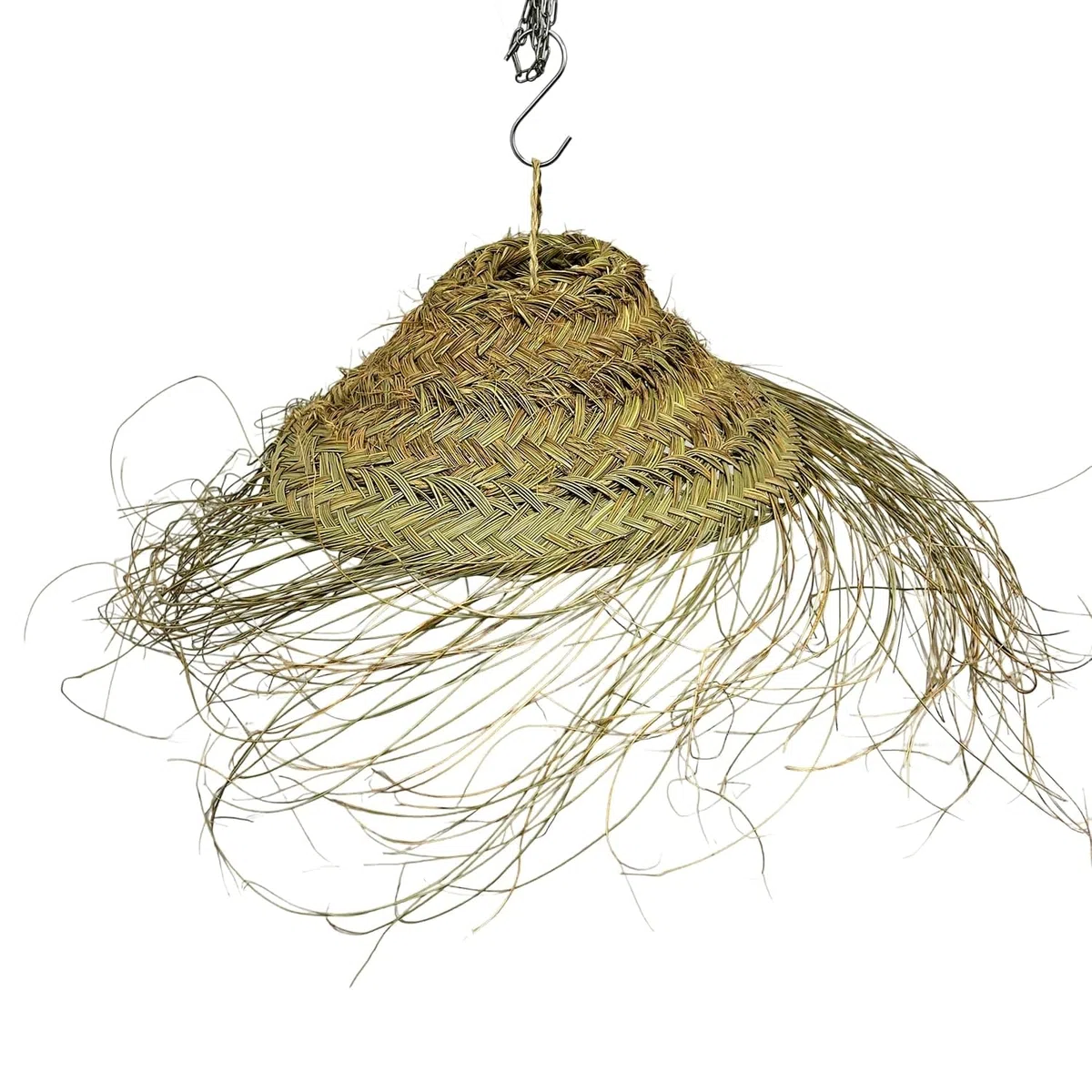 Generico Paralume Lampadario a Sospensione in Paglia Artigianale Marocchino: Stile Etnico, Illuminazione Naturale e Accogliente 2404251300 Vimini Rattan Palma Bamboo Fibre Naturali